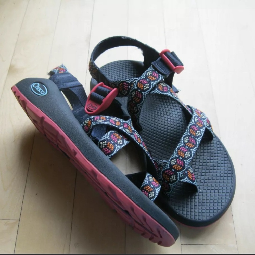 CHACO Z2 Classic Toe Loop Sporty Sandal Blue Peace Color Women US 10 EU 41